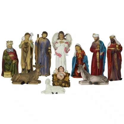 Presépio Importado Color 11 Peças - 20 cm