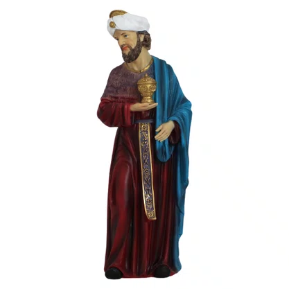 Presépio Importado de Resina Color Tradicional 12 Peças - 60 cm