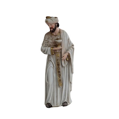 Presépio Importado de Resina Pintura Marfim 11 Peças - 20 cm