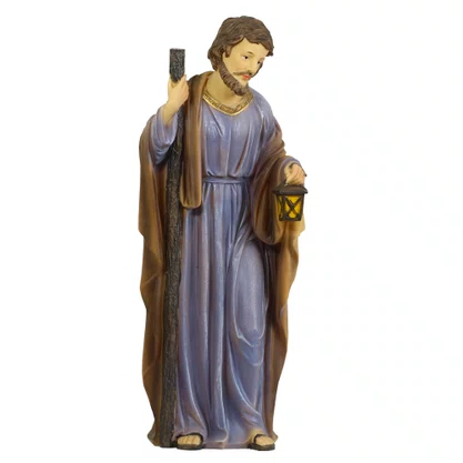Presépio Importado de Resina Sagrada Família Colors 3 Peças - 45 cm