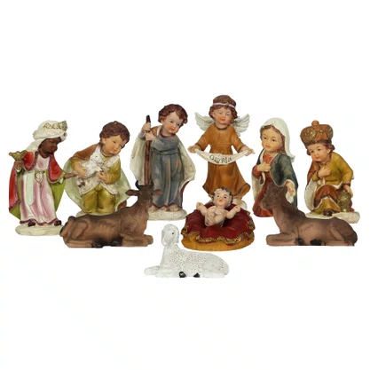 Presépio Importado Resina Baby 11 Peças - 20 cm