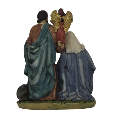 Presépio Importado Resina Sagrada Família - 20 cm