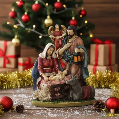 Presépio Importado Resina Sagrada Família - 20 cm