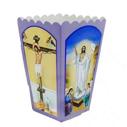Protetor de Vela da Semana Santa Ícones cor Roxa