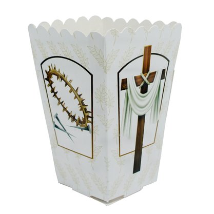 Protetor de Vela Semana Santa Branco