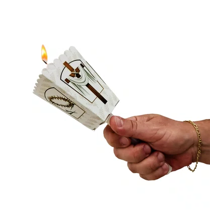 Protetor de Vela Semana Santa Branco