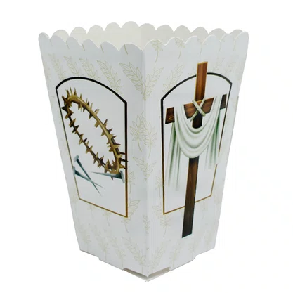 Protetor de Vela Semana Santa Branco