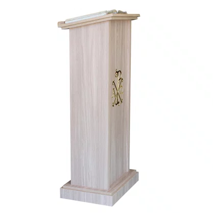 Púlpito Madeira Clara - 115 cm x 50 cm x 35 cm