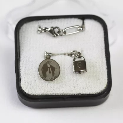 Pulseira Cadeia de Consagração a Nossa Senhora das Graças - Inox Lazer