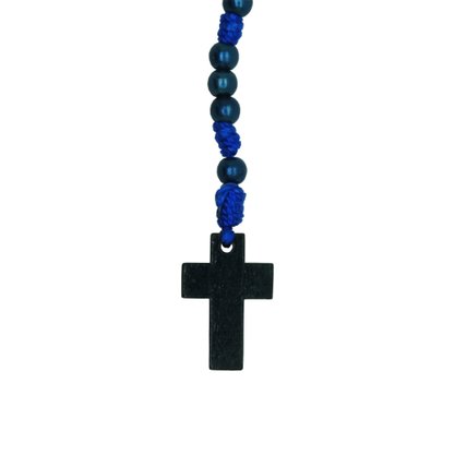 Pulseira Nossa Senhora Aparecida em Madeira Azul