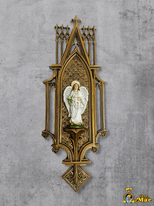 Quadro de Arcanjo São Gabriel de Resina Nacional - 38 cm