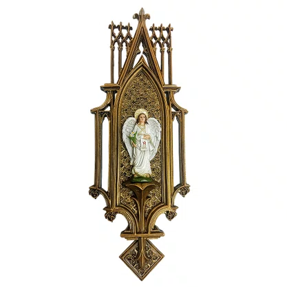Quadro de Arcanjo São Gabriel de Resina Nacional - 38 cm