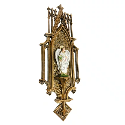 Quadro de Arcanjo São Gabriel de Resina Nacional - 38 cm