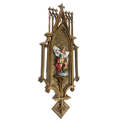 Quadro de Arcanjo São Miguel de Resina Nacional - 38 cm
