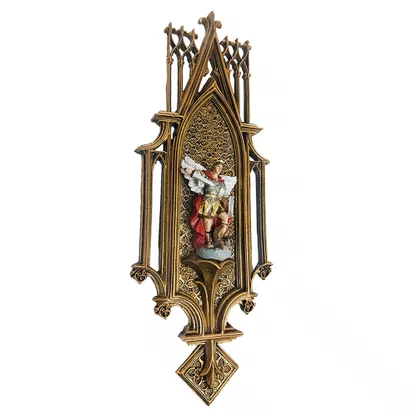 Quadro de Arcanjo São Miguel de Resina Nacional - 38 cm