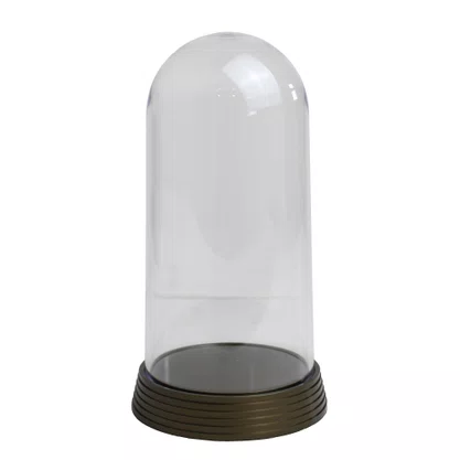 Redoma Acrílica com Base Ouro Velho - 20 cm