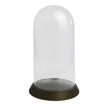 Redoma Acrílica com Base Ouro Velho - 27 cm