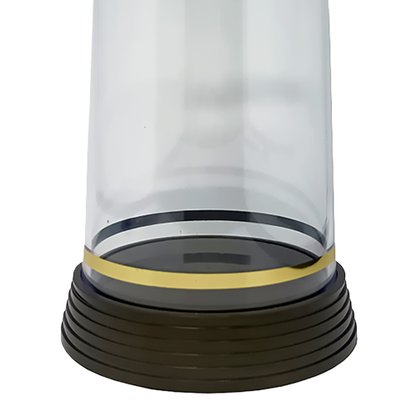Redoma Acrílico Faixa Dourada - 14 cm
