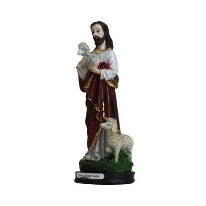 Imagem de Bom Pastor de Resina Nacional - 15 cm