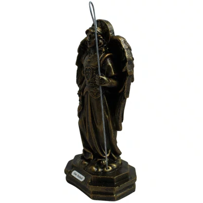 Imagem de Arcanjo São Rafael Pintura Bronze de Resina Nacional - 15 cm