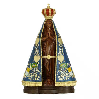Imagem de Nossa Senhora Aparecida de Resina Nacional - 30 cm
