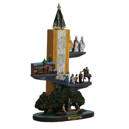 Imagem Jornada Sagrada de Nossa Senhora Aparecida de Resina - 40 cm