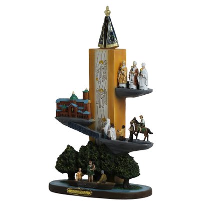 Imagem Jornada Sagrada de Nossa Senhora Aparecida de Resina - 40 cm