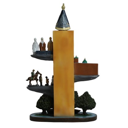 Imagem Jornada Sagrada de Nossa Senhora Aparecida de Resina - 40 cm