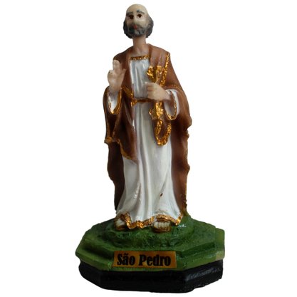 Imagem de São Pedro Resina Nacional - 7 cm 