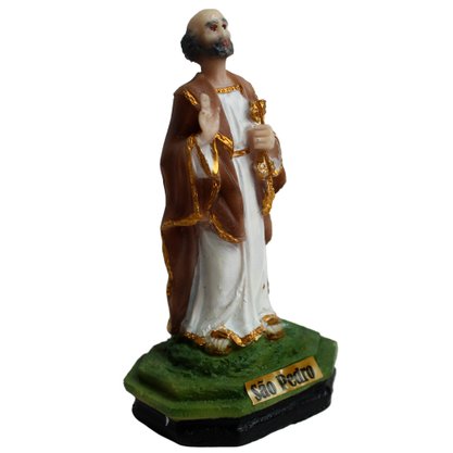 Imagem de São Pedro Resina Nacional - 7 cm 