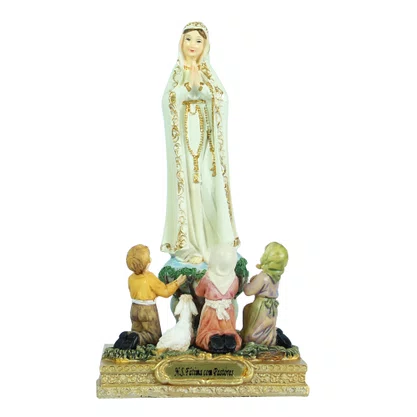 Imagem de Nossa Senhora de Fátima de Resina Importada - 15 cm