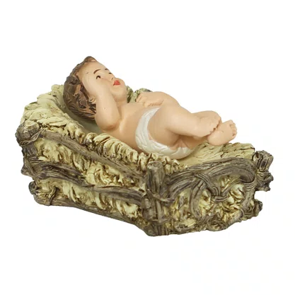 Presépio Importado de Resina Sagrada Família Green 3 Peças - 20 cm