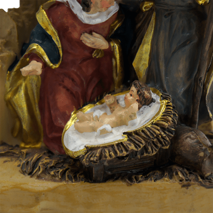Imagem Cenário Sagrada Família de Resina Importada