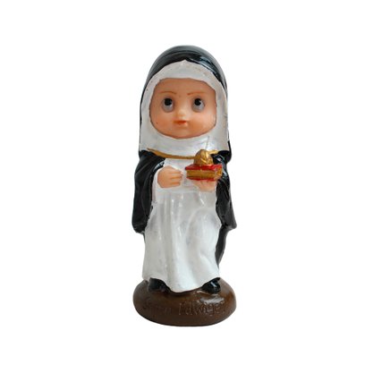 Imagem de Santa Edwiges Infantil Resina Nacional - 10 cm