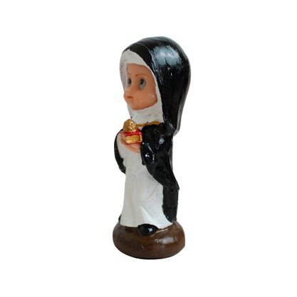 Imagem de Santa Edwiges Infantil Resina Nacional - 10 cm