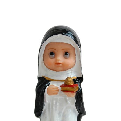 Imagem de Santa Edwiges Infantil Resina Nacional - 10 cm