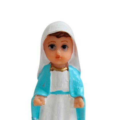Imagem de Nossa Senhora da Medalha Milagrosa Infantil Resina Nacional - 8,5 cm 