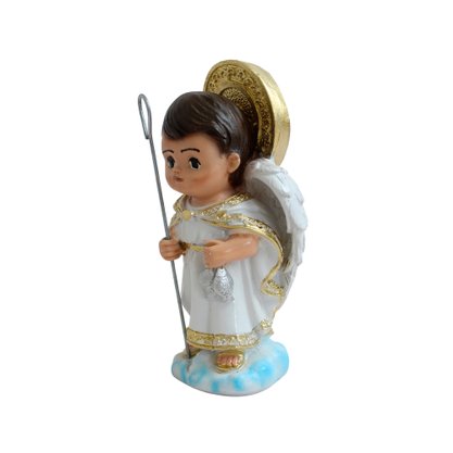 Imagem São Rafael Arcanjo Infantil Resina Nacional - 11 cm