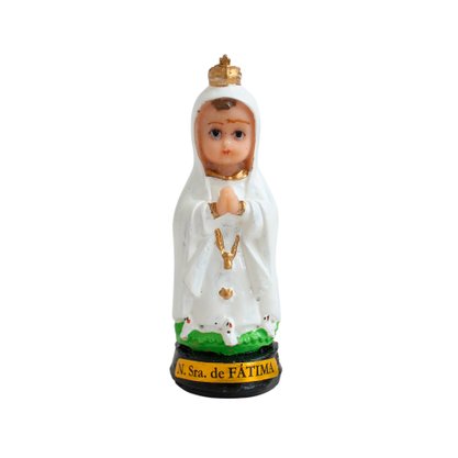 Imagem de Nossa Senhora de Fátima Infantil Resina Nacional - 9 cm