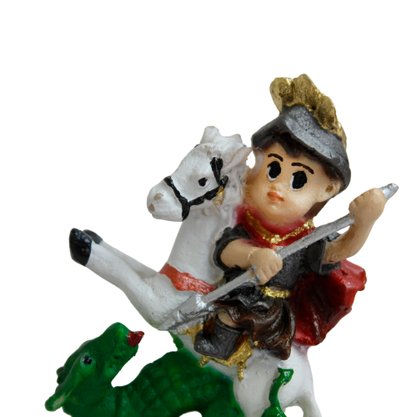Imagem de São Jorge Infantil Resina Nacional - 10 cm