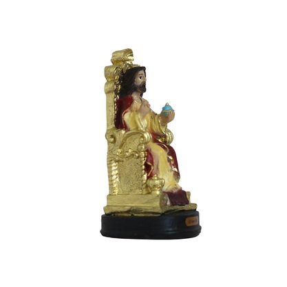 Imagem de Cristo Rei de Resina Nacional - 12 cm