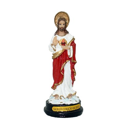 Imagem de Sagrado Coração de Jesus Resina Nacional - 8 cm