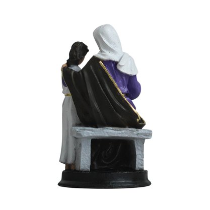 Imagem de Sant'ana Sentada de Resina Nacional - 15 cm