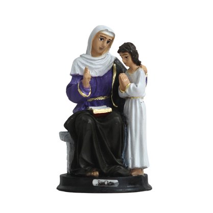 Imagem de Sant'ana Sentada de Resina Nacional - 15 cm
