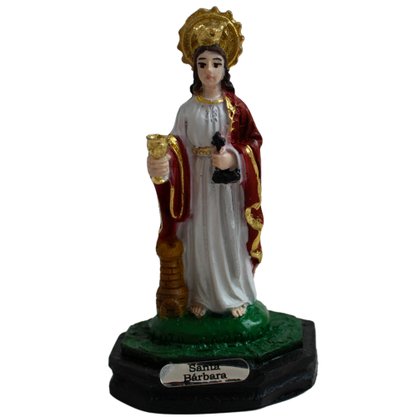 Imagem de Santa Bárbara Resina Nacional - 7 cm 