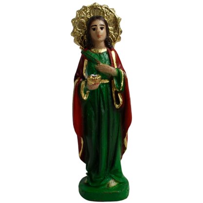 Imagem de Santa Luzia Resina Nacional - 7 cm 