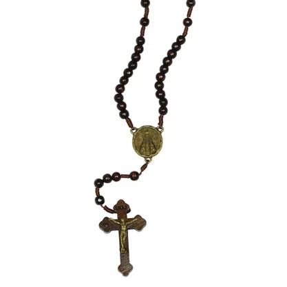 Rosário de Nossa Senhora Aparecida Madeira 6 mm