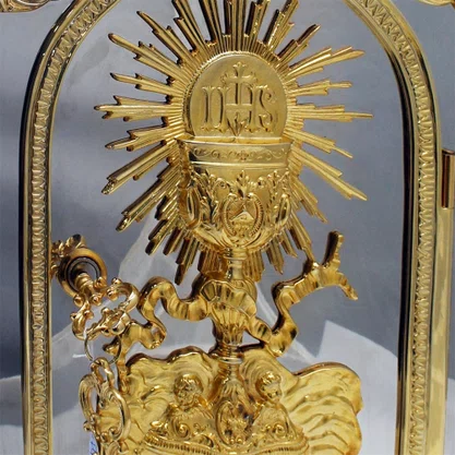 Sacrário Dourado Espelhado - 59cm