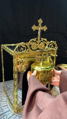 Sacrário Dourado Espelhado - 59cm