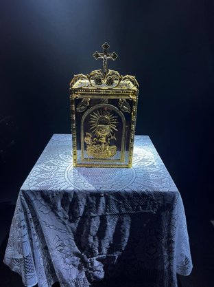 Sacrário Dourado Espelhado - 59cm